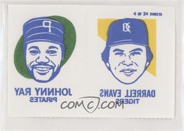 1986 Topps Tattoos - [Base] #_JRDE - Johnny Ray, Darrell Evans