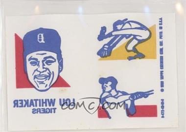 1986 Topps Tattoos - [Base] #_LOWH - Lou Whitaker