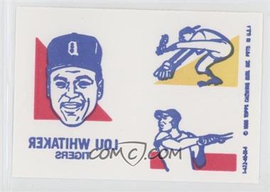 1986 Topps Tattoos - [Base] #_LOWH - Lou Whitaker