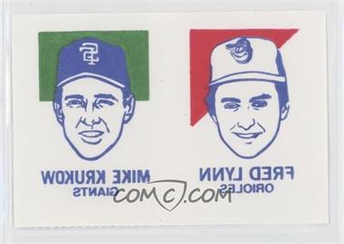 1986 Topps Tattoos - [Base] #_MKFL - Mike Krukow, Fred Lynn