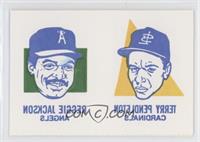 Reggie Jackson, Terry Pendleton [EX to NM]