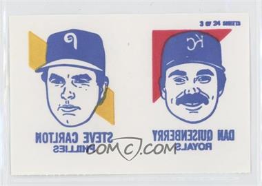 1986 Topps Tattoos - [Base] #_SCDQ - Steve Carlton, Dan Quisenberry