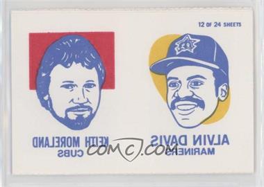 1986 Topps Tattoos - [Base] #12 - Andy Hawkins, Dennis Lamp, Mario Soto, Keith Moreland, Alvin Davis, Doug DeCinces, John Tudor, Jim Presley [Good to VG‑EX]