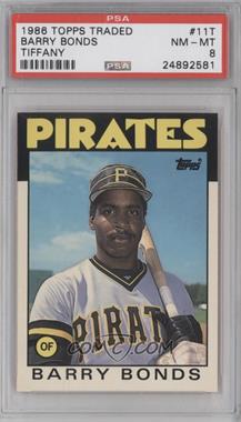 1986 Topps Traded - [Base] - Collector's Edition (Tiffany) #11T - Barry Bonds [PSA 8 NM‑MT]