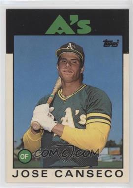 1986 Topps Traded - [Base] - Collector's Edition (Tiffany) #20T - Jose Canseco