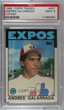 1986 Topps Traded - [Base] - Collector's Edition (Tiffany) #40T - Andres Galarraga [PSA 9 MINT]