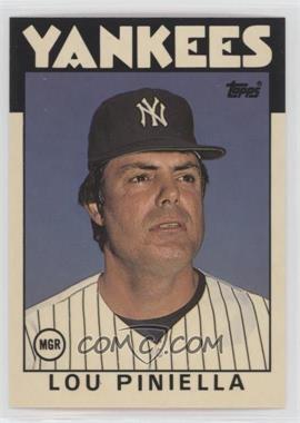 1986 Topps Traded - [Base] - Collector's Edition (Tiffany) #86T - Lou Piniella