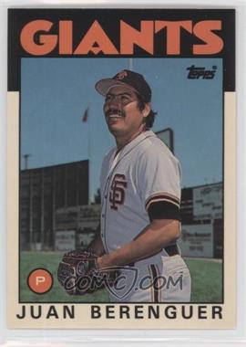 1986 Topps Traded - [Base] - Collector's Edition (Tiffany) #9T - Juan Berenguer