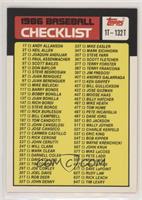 Checklist - Cards 1T-132T
