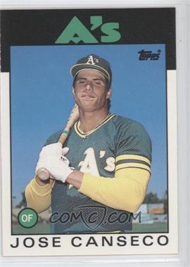 1986 Topps Traded - [Base] #20T - Jose Canseco
