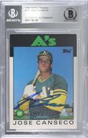 Jose Canseco [BAS Certified BGS Encased]