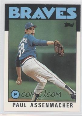 1986 Topps Traded - [Base] #4T - Paul Assenmacher