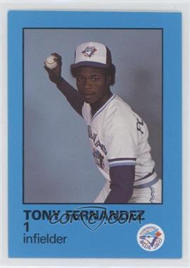 1986 Toronto Blue Jays Fire Safety - [Base] #1 - Tony Fernandez [EX to NM]