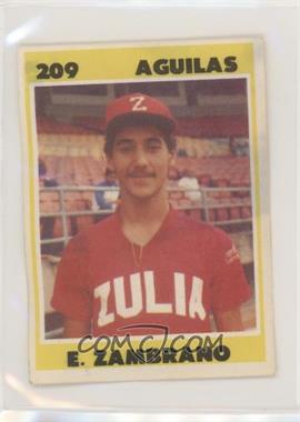 1987-88 Venezuelan Winter League Stickers - [Base] #209 - Eduardo Zambrano