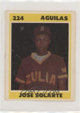 1987-88 Venezuelan Winter League Stickers - [Base] #224 - Jose Solarte