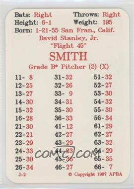 1987 APBA Baseball 1986 Season - [Base] #_DASM - Dave Smith