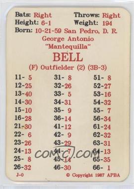 1987 APBA Baseball 1986 Season - [Base] #_GEBE - George Bell