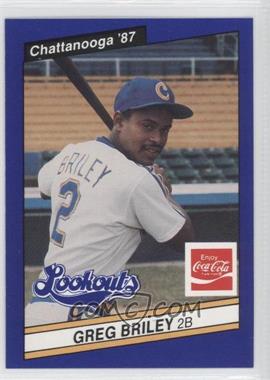 1987 Best Chattanooga Lookouts - [Base] #17 - Greg Briley