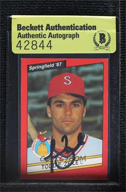 1987 Best Springfield Cardinals - [Base] #26 - Todd Zeile [BAS Beckett Auth Sticker]