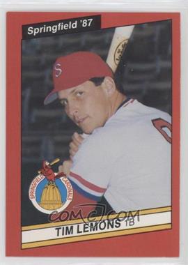 1987 Best Springfield Cardinals - [Base] #7 - Tim Lemons