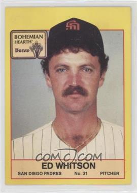 1987 Bohemian Hearth Bread San Diego Padres - [Base] #31 - Ed Whitson [Good to VG‑EX]