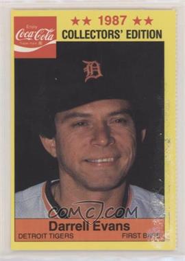 1987 Coca-Cola/SAS Detroit Tigers - [Base] #13 - Darrell Evans [Poor to Fair]