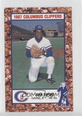 1987 Cracker Jack Columbus Clippers Police - [Base] #_JUES - Juan Espino