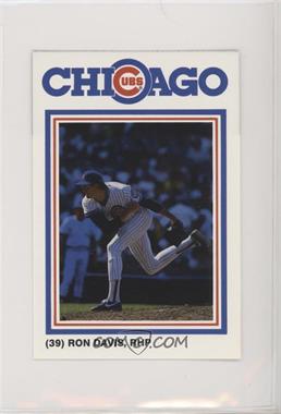 1987 David Berg Chicago Cubs - [Base] #39 - Ron Davis