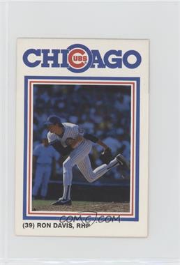 1987 David Berg Chicago Cubs - [Base] #39 - Ron Davis