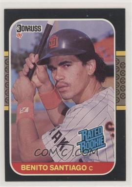 1987 Donruss - [Base] #31 - Rated Rookie - Benito Santiago