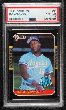 1987 Donruss - [Base] #35 - Rated Rookie - Bo Jackson [PSA 8 NM‑MT]