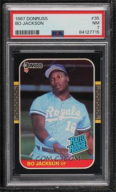 1987 Donruss - [Base] #35 - Rated Rookie - Bo Jackson [PSA 7 NM]