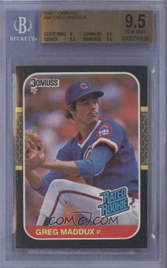 1987 Donruss - [Base] #36 - Rated Rookie - Greg Maddux [BGS 9.5 GEM MINT]