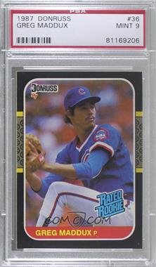 1987 Donruss - [Base] #36 - Rated Rookie - Greg Maddux [PSA 9 MINT]