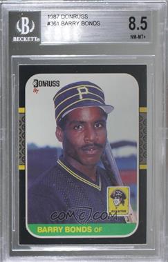 1987 Donruss - [Base] #361 - Barry Bonds [BGS 8.5 NM‑MT+]