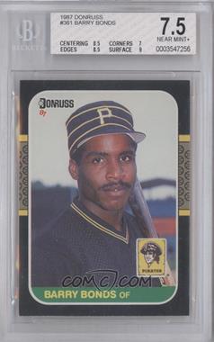 1987 Donruss - [Base] #361 - Barry Bonds [BGS 7.5 NEAR MINT+]