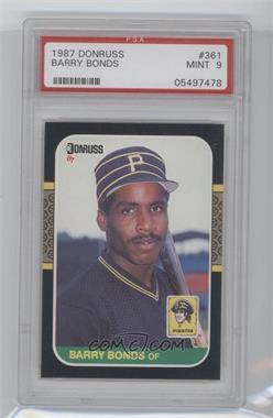 1987 Donruss - [Base] #361 - Barry Bonds [PSA 9 MINT]