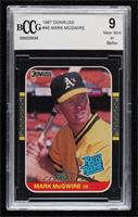 Rated Rookie - Mark McGwire [BCCG 9 Near Mint or Bette…