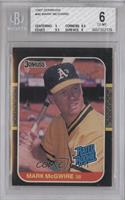 Rated Rookie - Mark McGwire [BGS 6 EX‑MT]