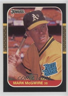 1987 Donruss - [Base] #46 - Rated Rookie - Mark McGwire