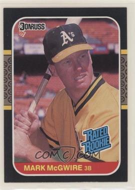 1987 Donruss - [Base] #46 - Rated Rookie - Mark McGwire