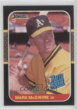 1987 Donruss - [Base] #46 - Rated Rookie - Mark McGwire