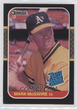 1987 Donruss - [Base] #46 - Rated Rookie - Mark McGwire