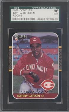 1987 Donruss - [Base] #492 - Barry Larkin [SGC 9 MINT]