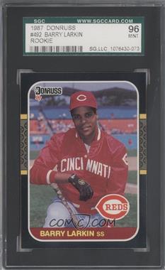 1987 Donruss - [Base] #492 - Barry Larkin [SGC 9 MINT]