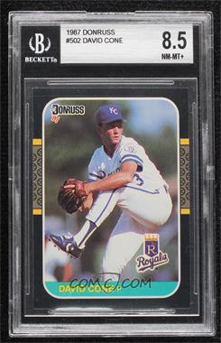 1987 Donruss - [Base] #502 - David Cone [BGS 8.5 NM‑MT+]