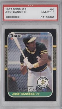 1987 Donruss - [Base] #97 - Jose Canseco [PSA 8 NM‑MT]