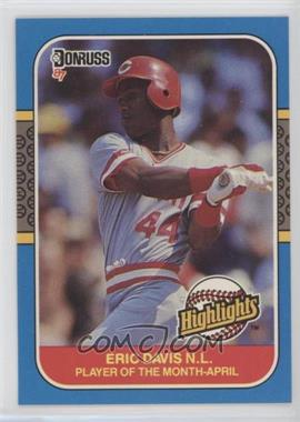 1987 Donruss Highlights - [Base] #3 - Eric Davis