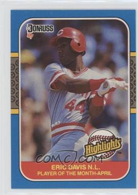 1987 Donruss Highlights - [Base] #3 - Eric Davis