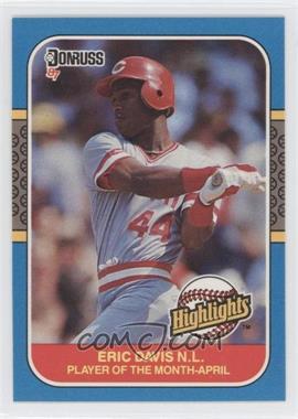 1987 Donruss Highlights - [Base] #3 - Eric Davis